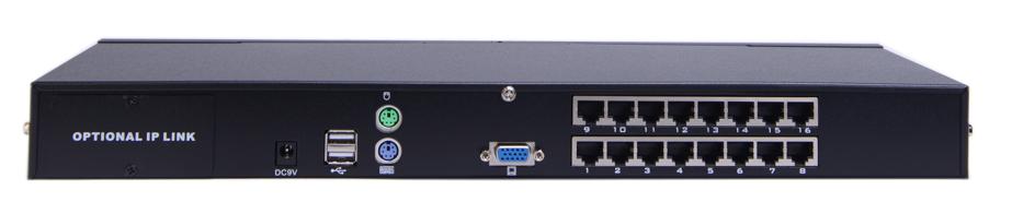 KS-3116 (CAT5 Rack-Mountable KVM Switch, 16ports)