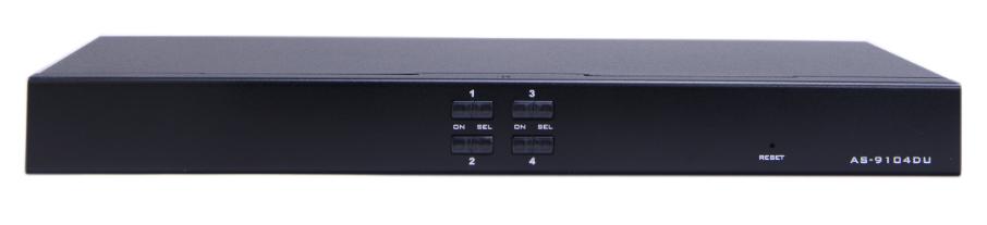 AS-9104DU （VGA Rack-Mountable KVM Switch, 4ports）