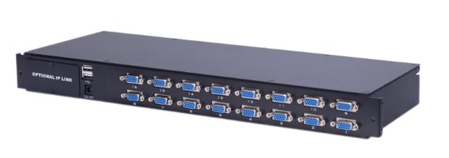 AS-7116ULD (Dual-Rail, 17” VGA LCD KVM Switch in 16ports)