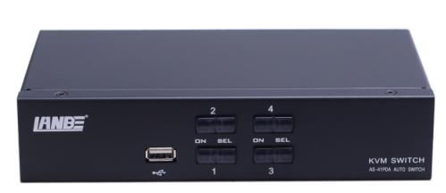 AS-41DPA (4 ports Display Port KVM switch, Single-monitor)