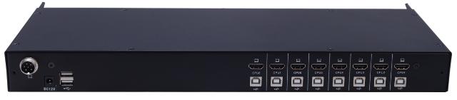 AS-9108HLD (Dual-Rail, 19” HDMI LCD KVM Switch in 8 Ports)