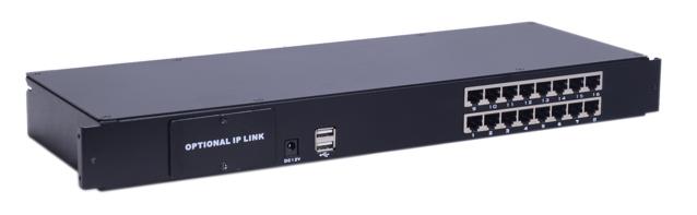 AS-7116TLD (Dual-Rail, 17” Cat5 LCD KVM Switch 16 Ports)