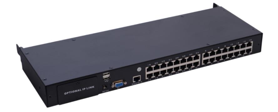 AS-7132TLS (Single Rail, Cat5 Series 17” LCD KVM Switch )